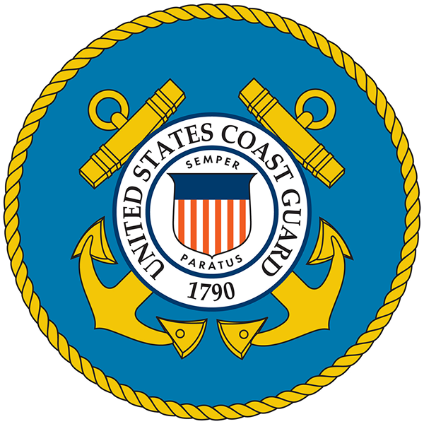United States Coast Guard seal.