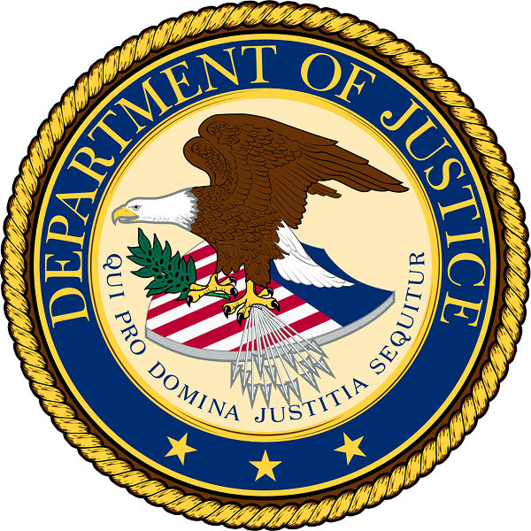 United States Department of Justice seal.
