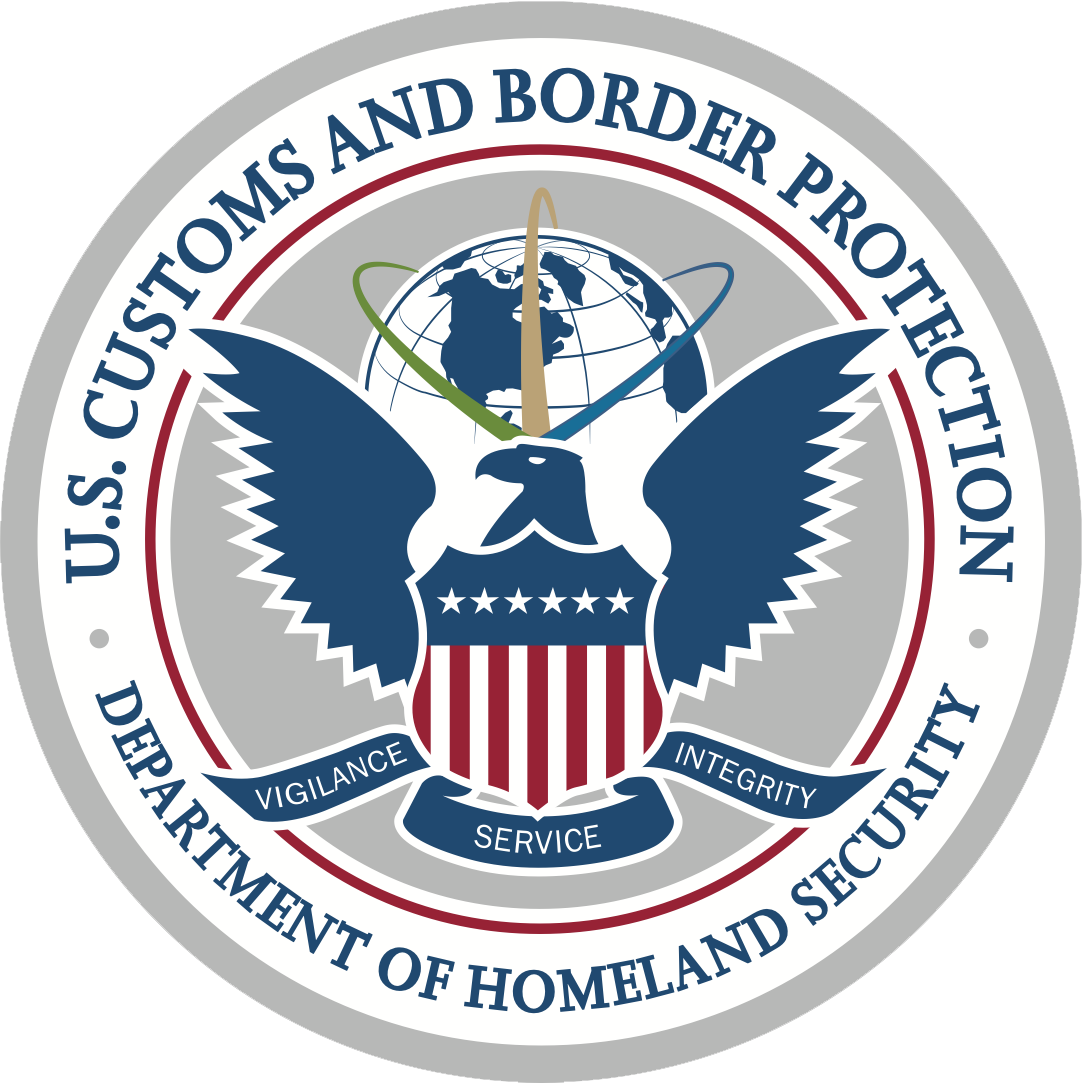 USCBP seal emblem with eagle and globe